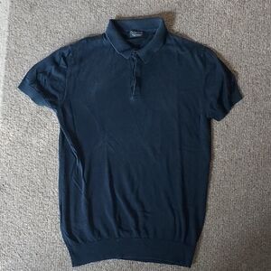 Zara Navy Polo Shirt